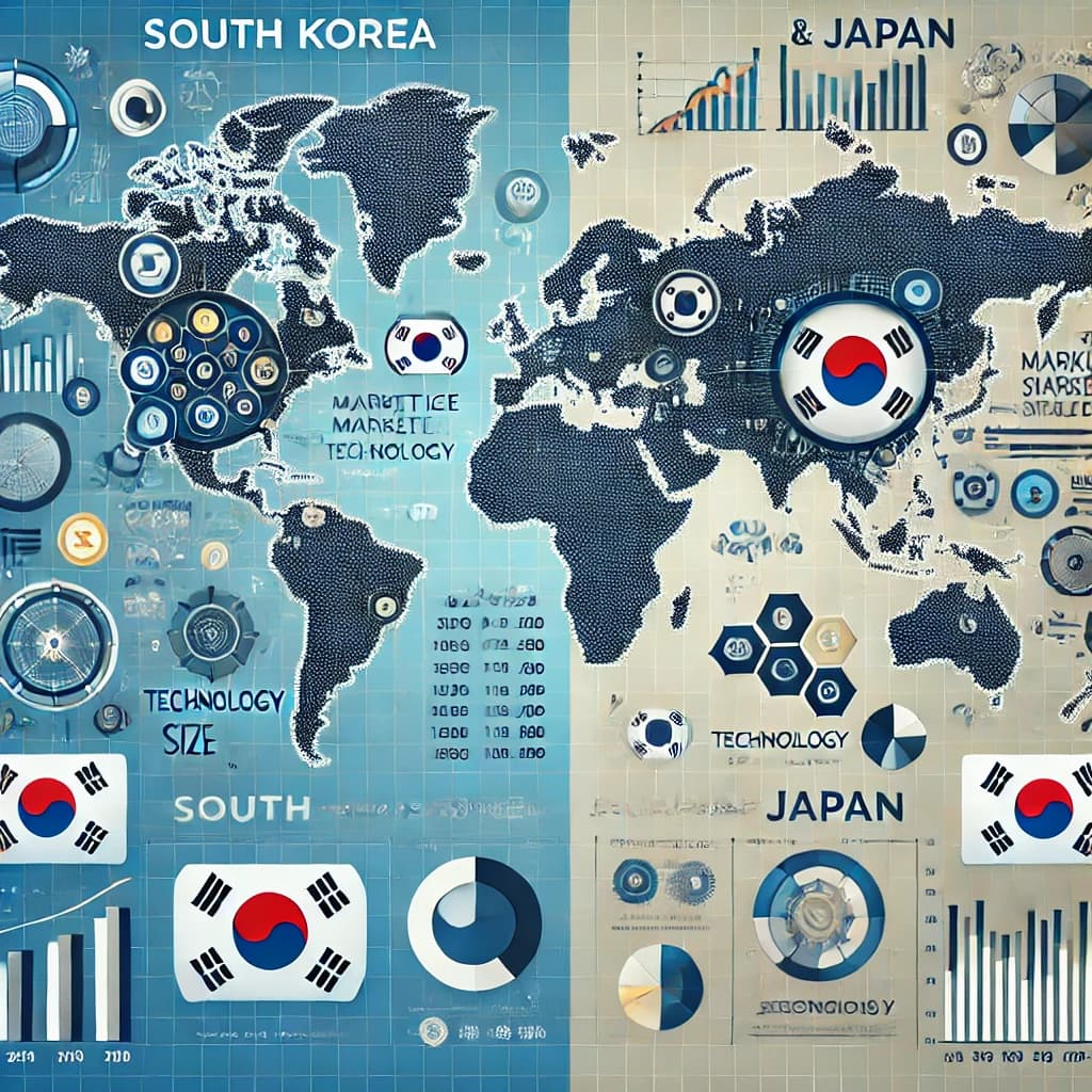 글로벌 기업, 한국과 일본 진출에 대한 시장 매력도 분석